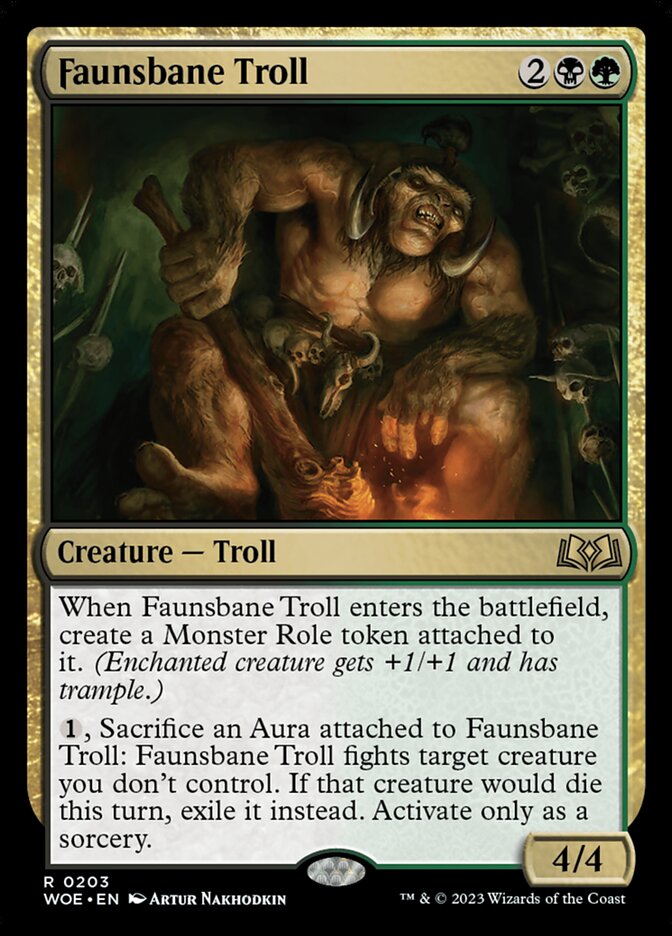 Trol Ruína dos Faunos / Faunsbane Troll - Magic: The Gathering - MoxLand