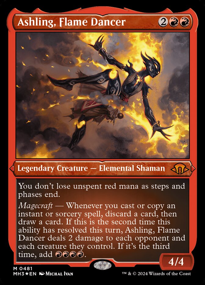 Cinereia, Dançarina das Chamas / Ashling, Flame Dancer - Magic: The Gathering - MoxLand