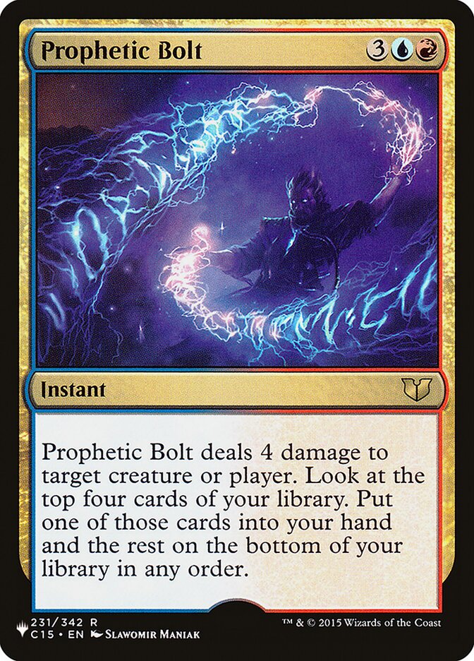 Raio Profético / Prophetic Bolt - Magic: The Gathering - MoxLand