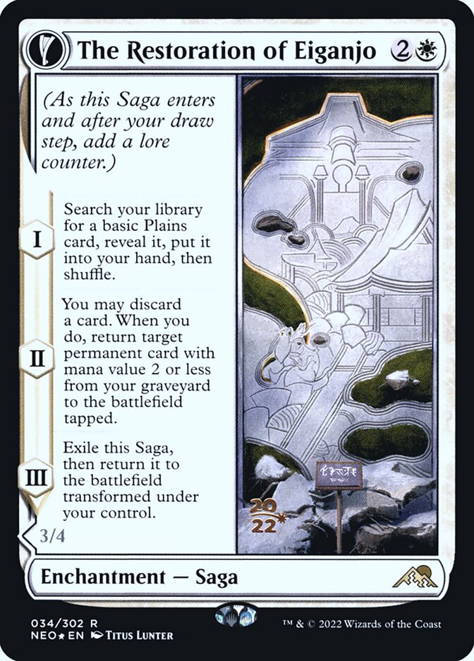 A Restauração de Eiganjo / The Restoration of Eiganjo - Magic: The Gathering - MoxLand