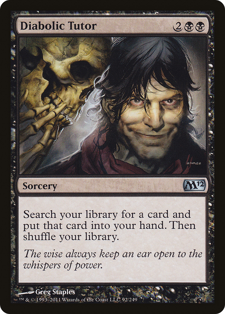 Tutor Diabólico / Diabolic Tutor - Magic: The Gathering - MoxLand
