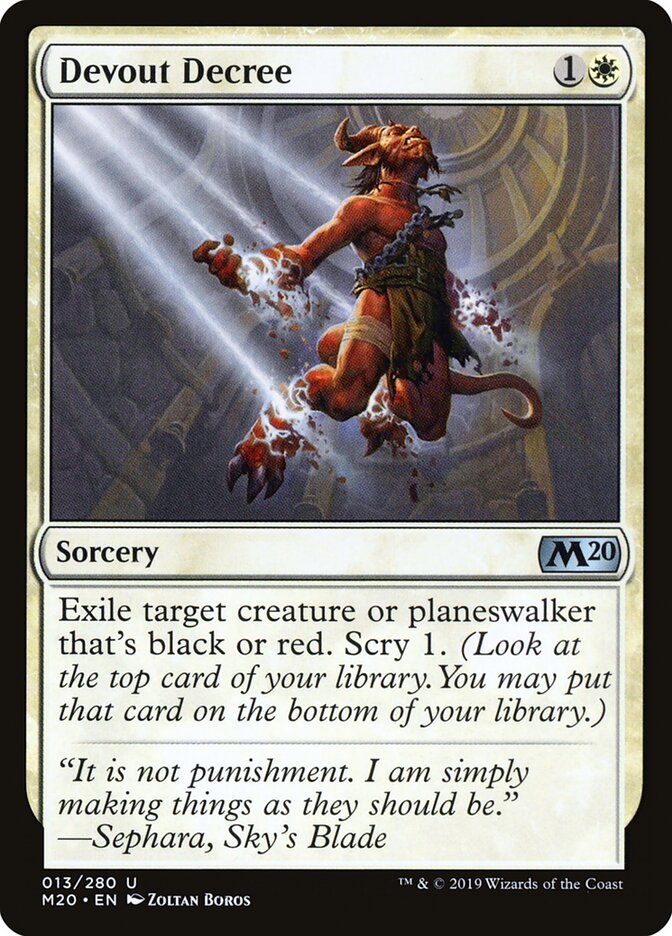 Decreto dos Devotos / Devout Decree - Magic: The Gathering - MoxLand