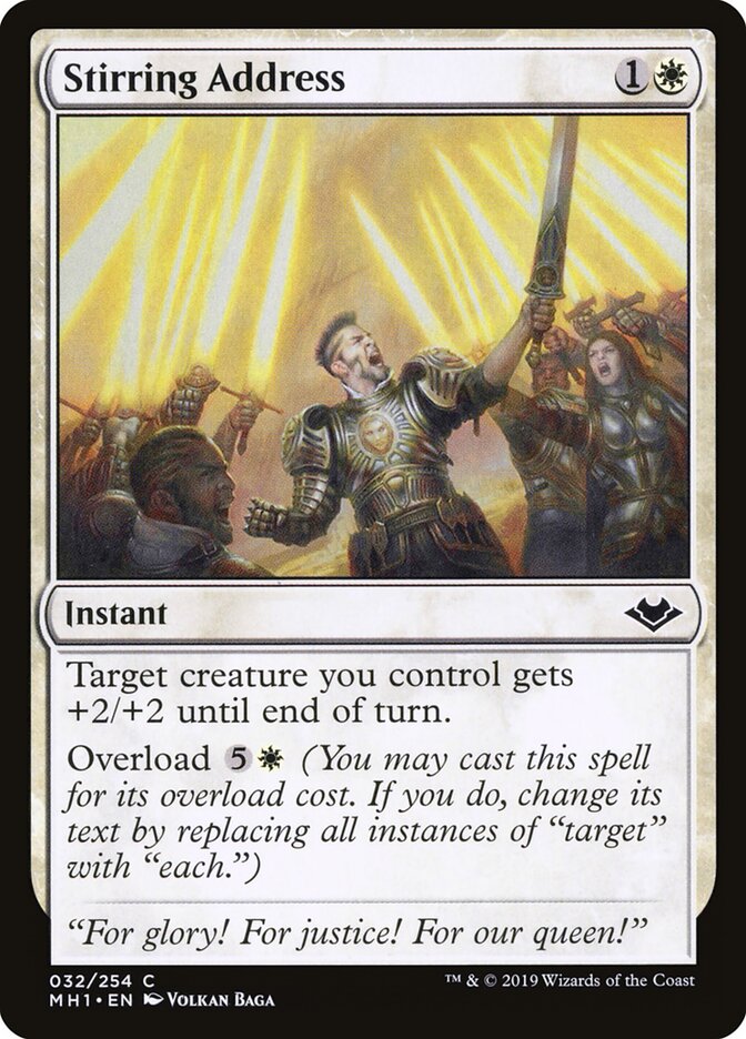 Discurso Instigante / Stirring Address - Magic: The Gathering - MoxLand
