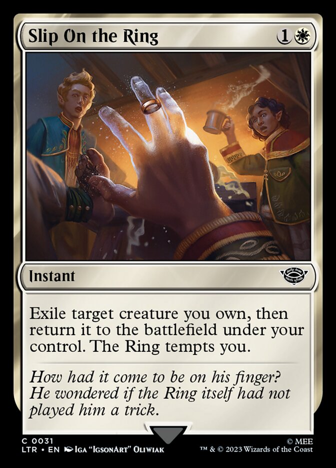 Colocar o Anel / Slip On the Ring - Magic: The Gathering - MoxLand