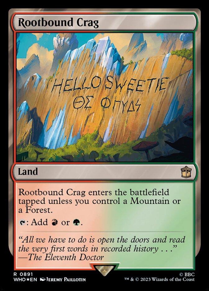 Penhasco do Raizame / Rootbound Crag - Magic: The Gathering - MoxLand