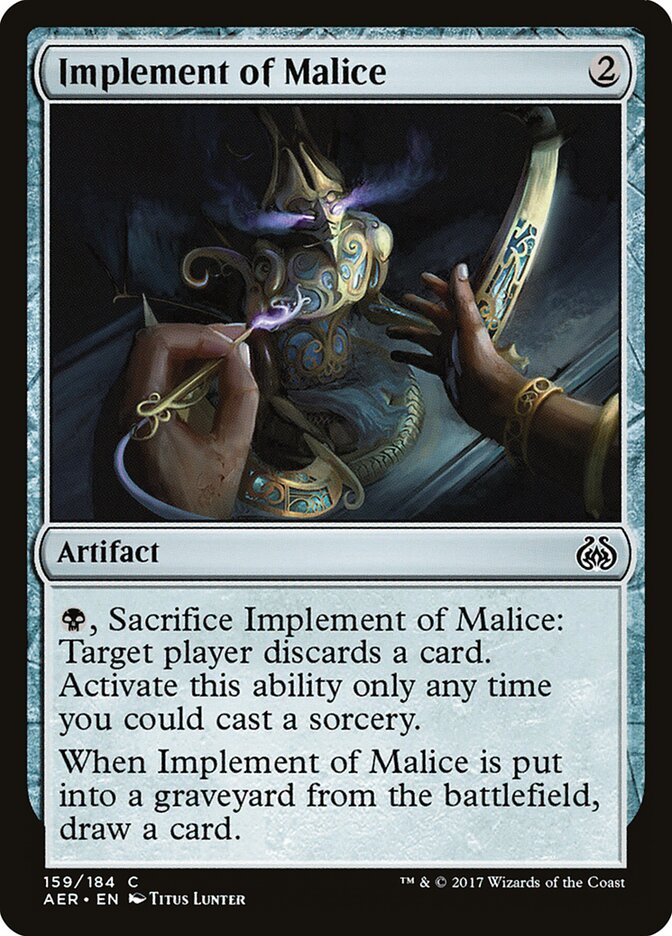 Implemento de Malícia / Implement of Malice - Magic: The Gathering - MoxLand