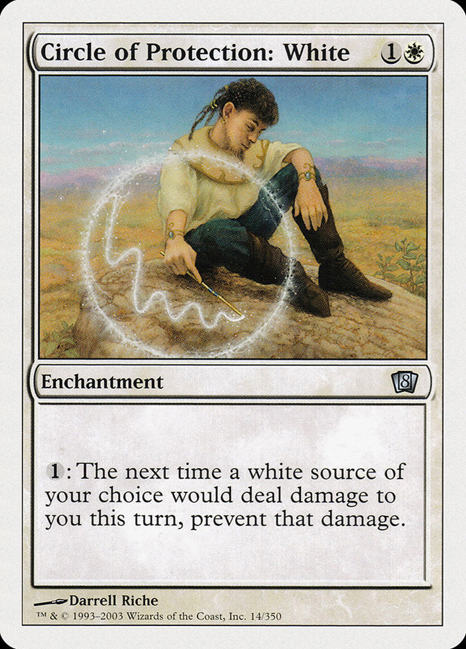 Círculo de Proteção: Branco / Circle of Protection: White - Magic: The Gathering - MoxLand