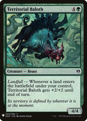 Baloth Territorial / Territorial Baloth - Magic: The Gathering - MoxLand