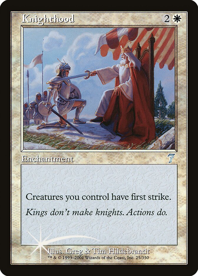 Ordem de Cavalaria / Knighthood - Magic: The Gathering - MoxLand