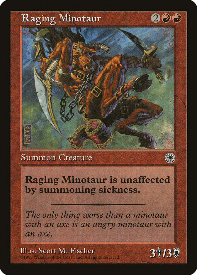 Raging Minotaur / Raging Minotaur - Magic: The Gathering - MoxLand