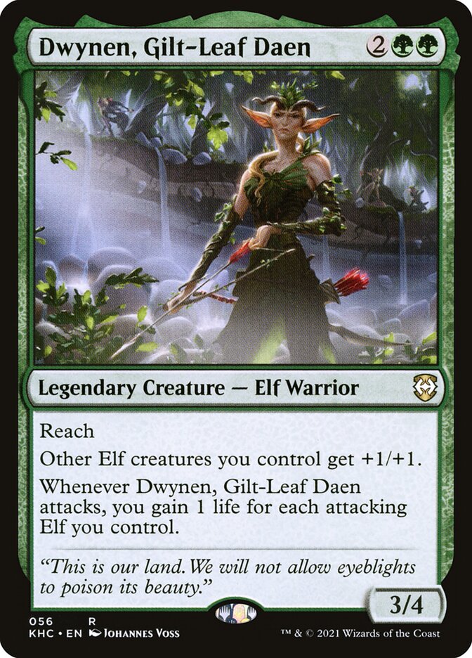 Dwynen, Daen de Folha D'Ouro / Dwynen, Gilt-Leaf Daen - Magic: The Gathering - MoxLand