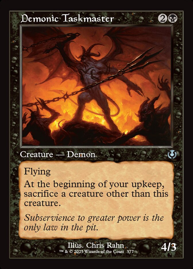 Capataz Demoníaco / Demonic Taskmaster - Magic: The Gathering - MoxLand
