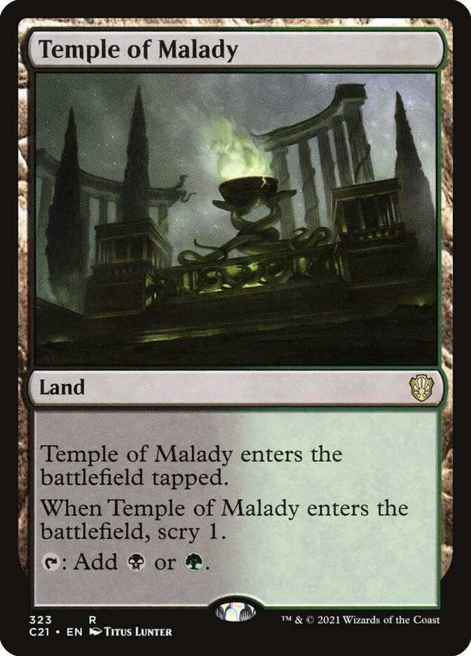 Templo da Enfermidade / Temple of Malady - Magic: The Gathering - MoxLand