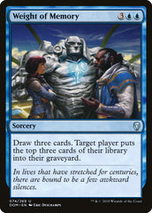 Peso da Memória / Weight of Memory - Magic: The Gathering - MoxLand