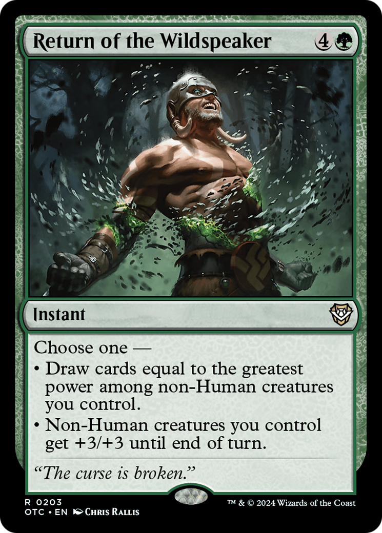 Retorno do Falabravo / Return of the Wildspeaker - Magic: The Gathering - MoxLand