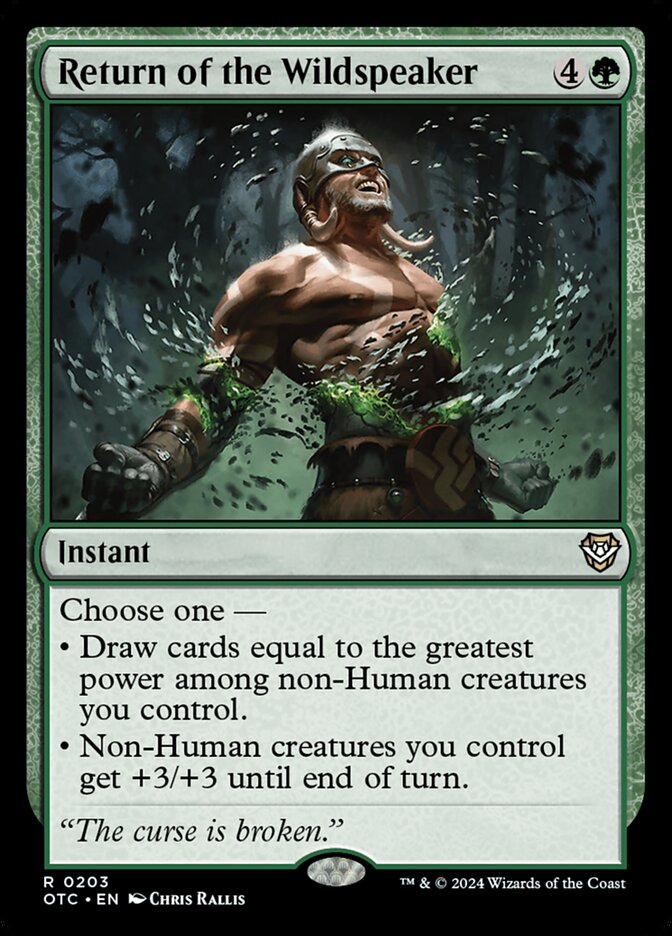 Retorno do Falabravo / Return of the Wildspeaker - Magic: The Gathering - MoxLand