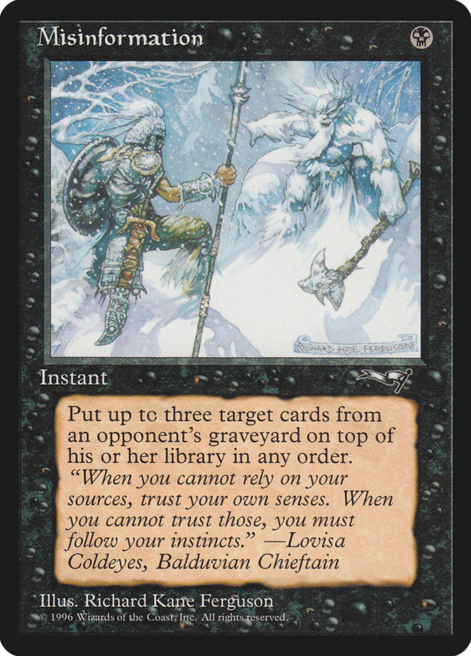 Informação Falsa / Misinformation - Magic: The Gathering - MoxLand
