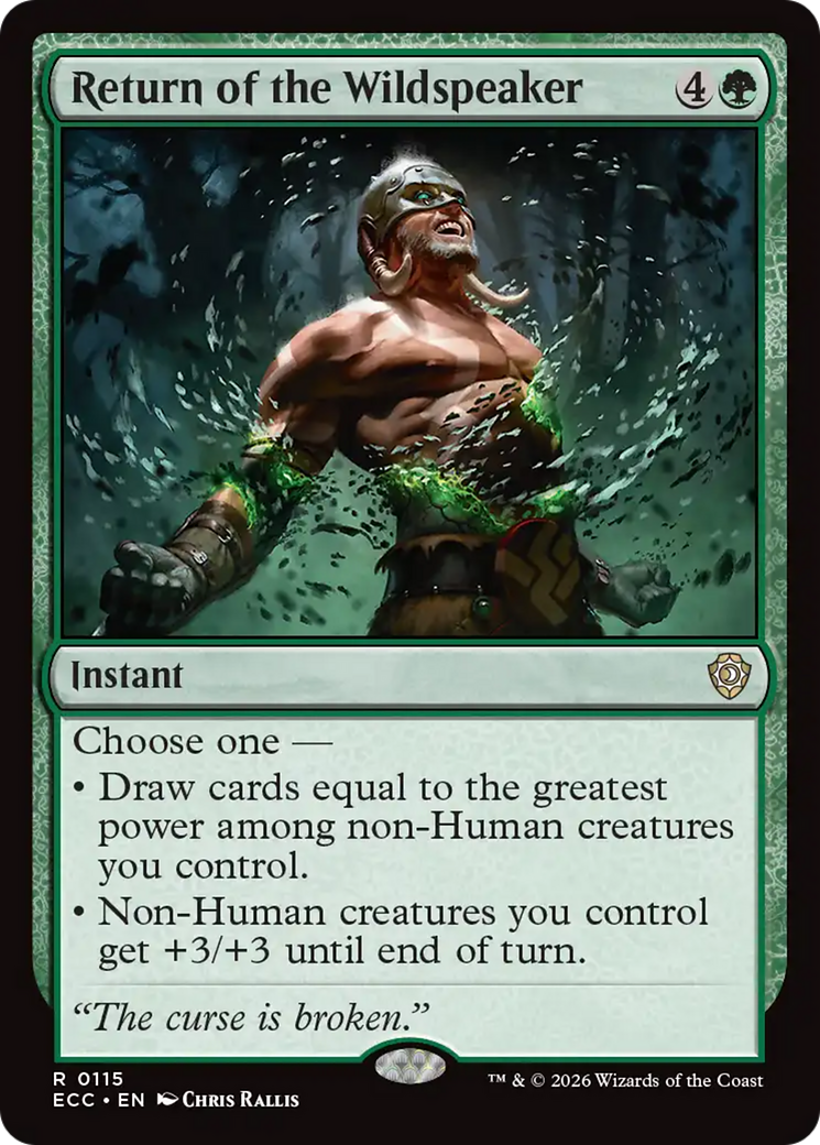 Retorno do Falabravo / Return of the Wildspeaker - Magic: The Gathering - MoxLand