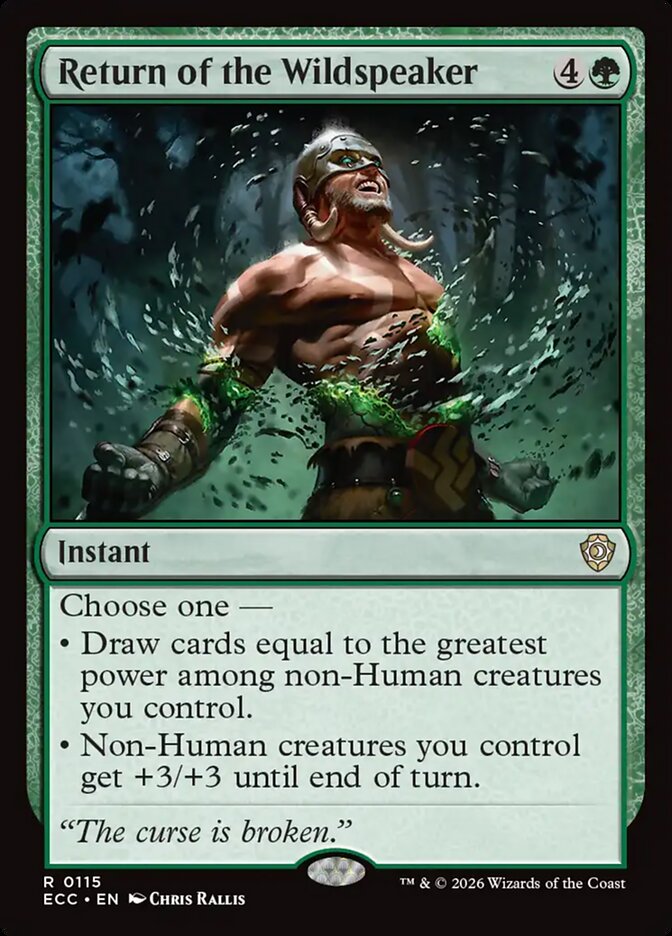 Retorno do Falabravo / Return of the Wildspeaker - Magic: The Gathering - MoxLand