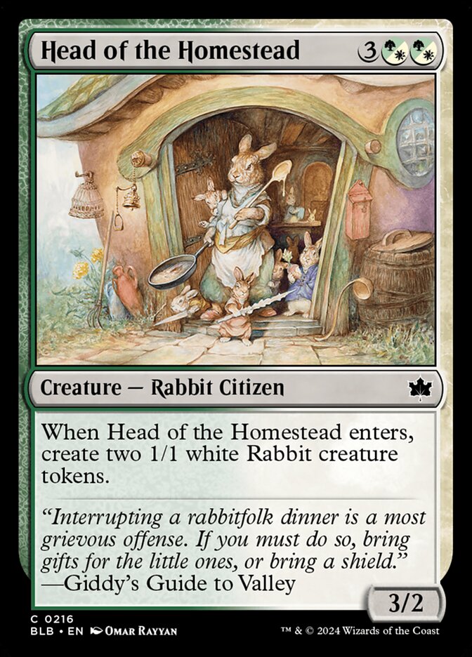 Chefe da Casa / Head of the Homestead - Magic: The Gathering - MoxLand