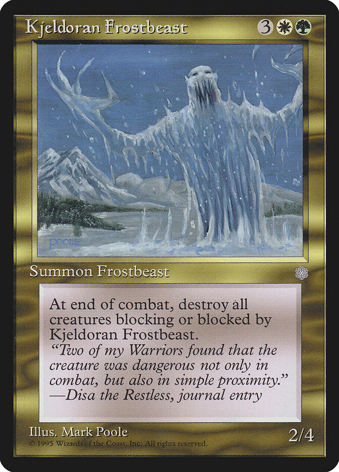Criatura do Gelo Kjeldorana / Kjeldoran Frostbeast - Magic: The Gathering - MoxLand