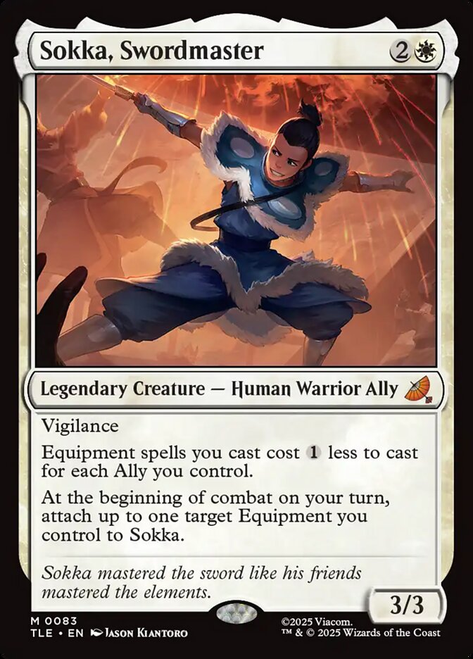 Sokka, Mestre da Espada / Sokka, Swordmaster - Magic: The Gathering - MoxLand