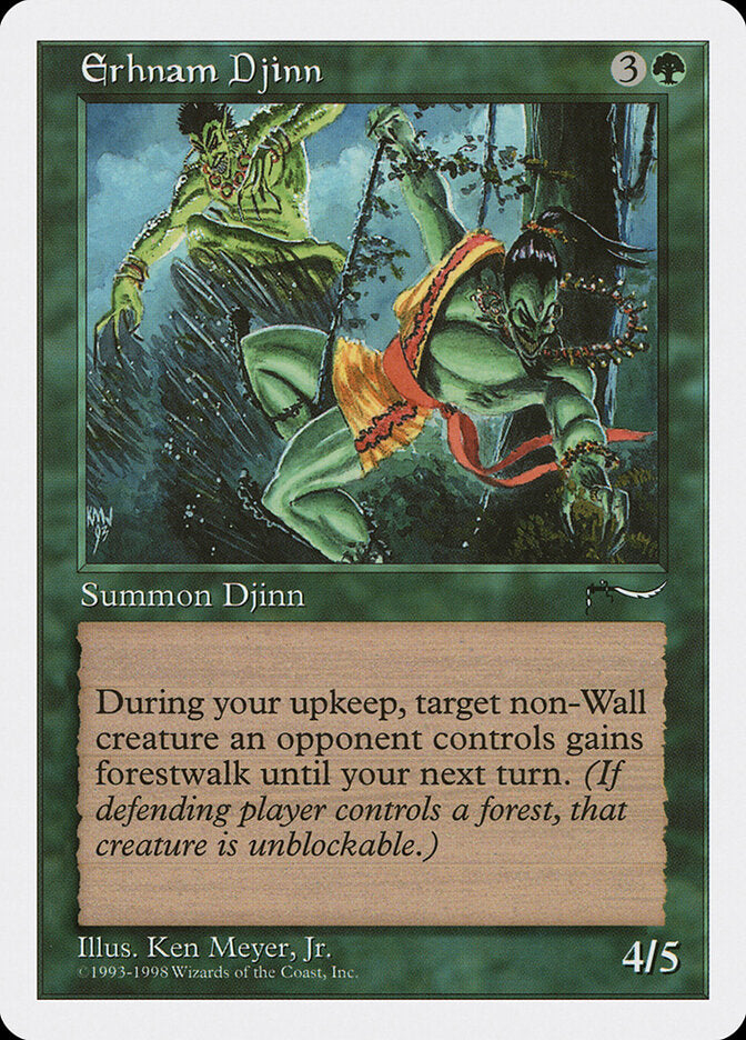 Gênio Erhnam / Erhnam Djinn - Magic: The Gathering - MoxLand
