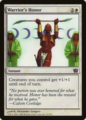 Honra de Guerreiro / Warrior's Honor - Magic: The Gathering - MoxLand