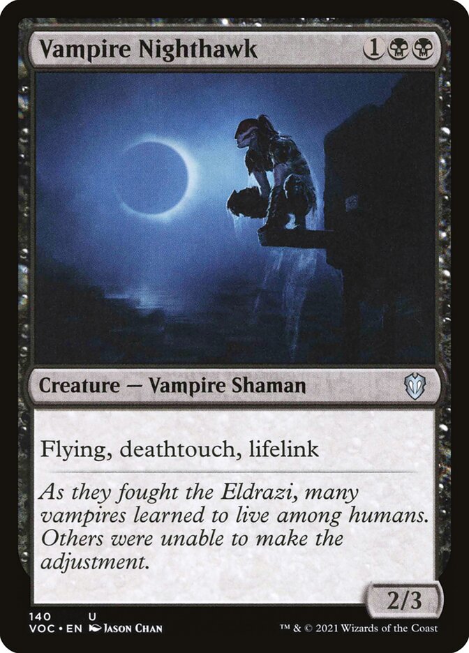 Vampiro Falcão-da-noite / Vampire Nighthawk - Magic: The Gathering - MoxLand