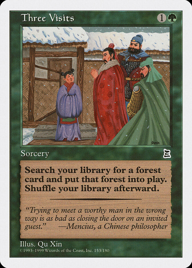 Três Visitas / Three Visits - Magic: The Gathering - MoxLand