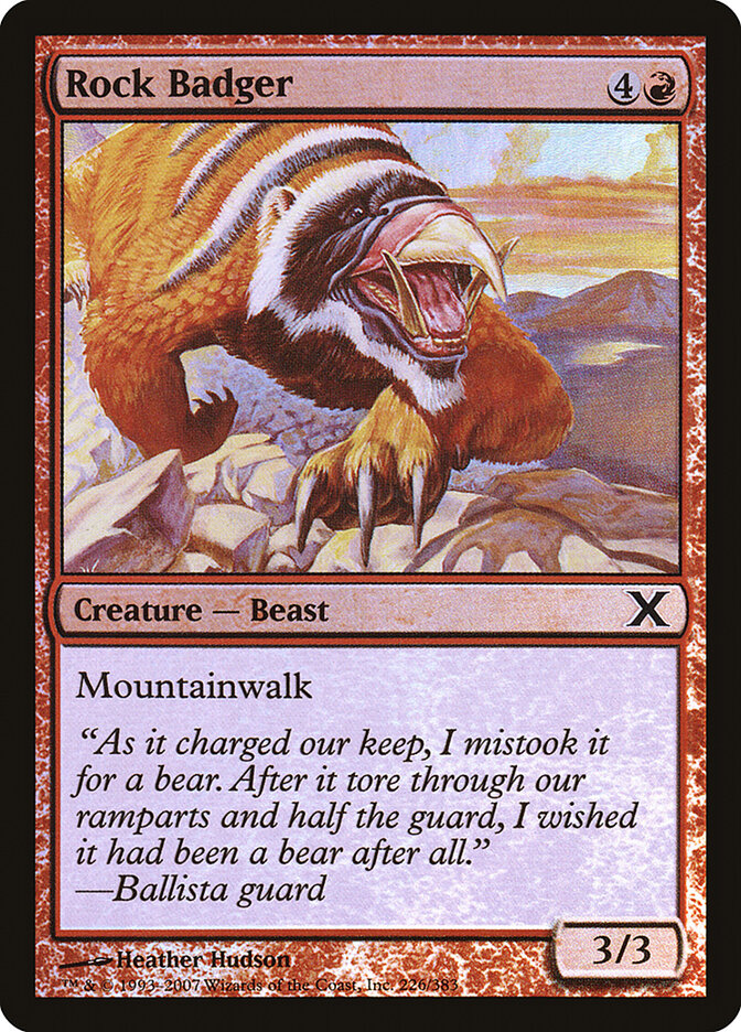 Texugo das Rochas / Rock Badger - Magic: The Gathering - MoxLand