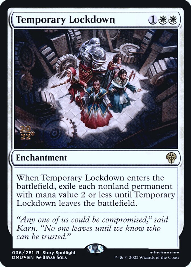 Confinamento Temporário / Temporary Lockdown - Magic: The Gathering - MoxLand