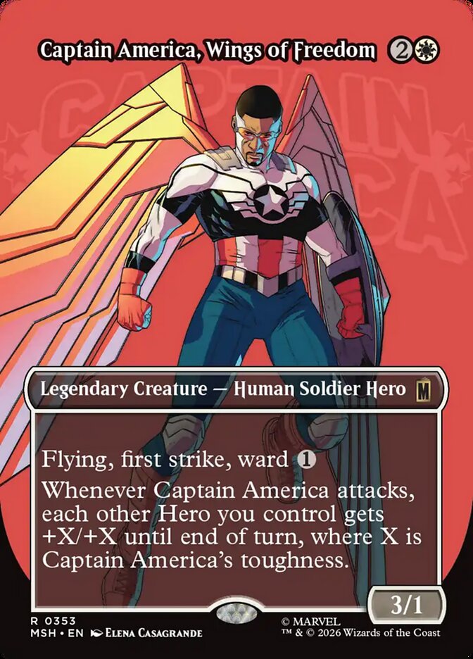 Captain America, Wings of Freedom - Magic: The Gathering - MoxLand
