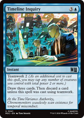 Timeline Inquiry - Magic: The Gathering - MoxLand