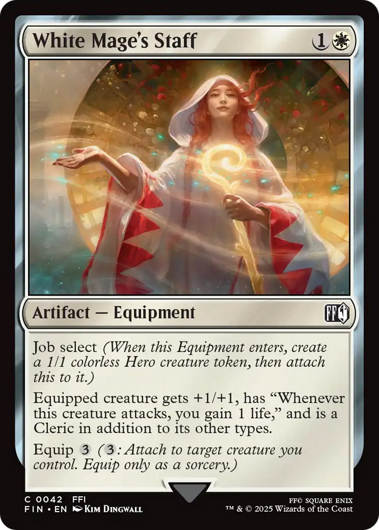 Cajado da Maga Branca / White Mage's Staff - Magic: The Gathering - MoxLand