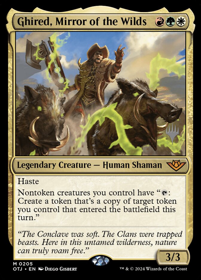 Ghired, Espelho das Terras Selvagens / Ghired, Mirror of the Wilds - Magic: The Gathering - MoxLand