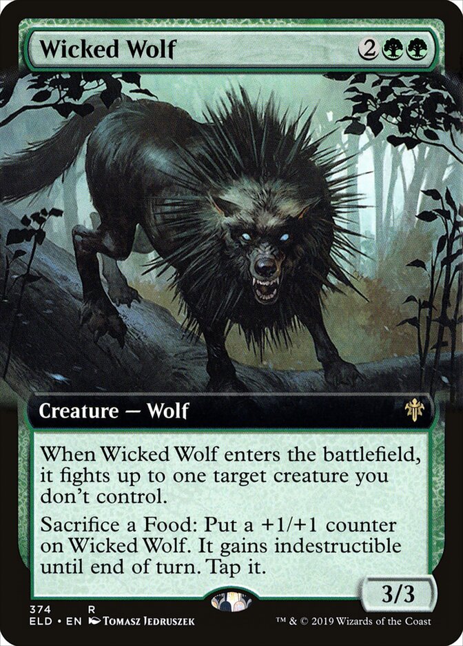 Lobo Mau / Wicked Wolf - Magic: The Gathering - MoxLand