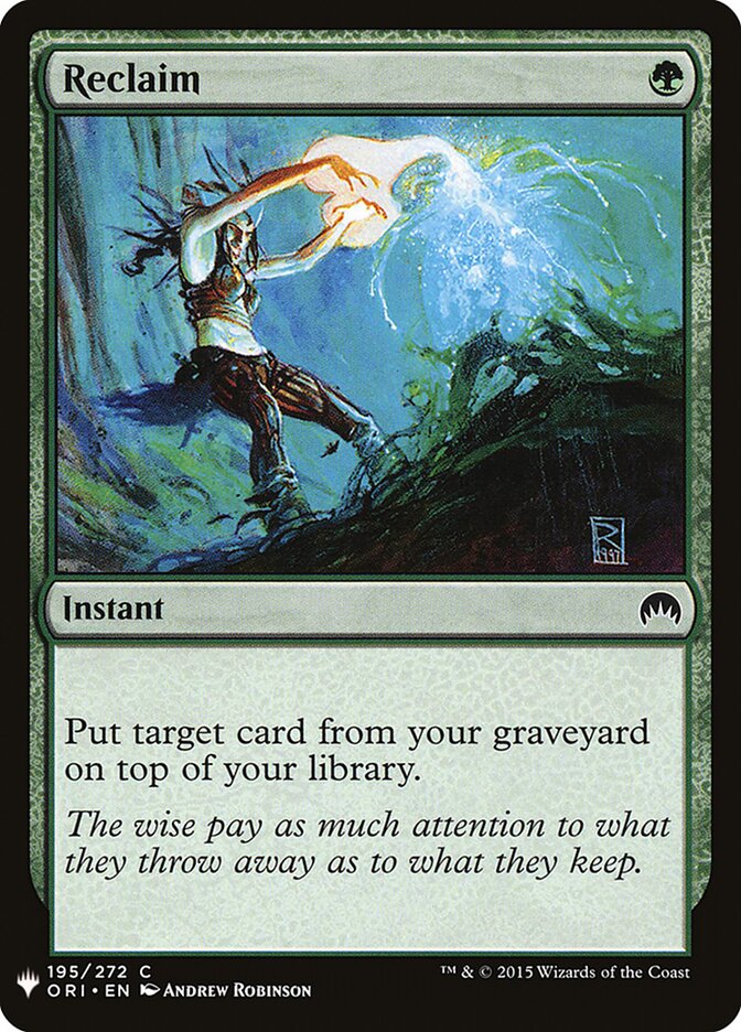 Restituir / Reclaim - Magic: The Gathering - MoxLand