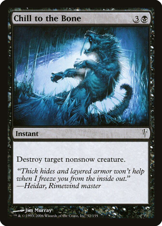 Congelar os Ossos / Chill to the Bone - Magic: The Gathering - MoxLand