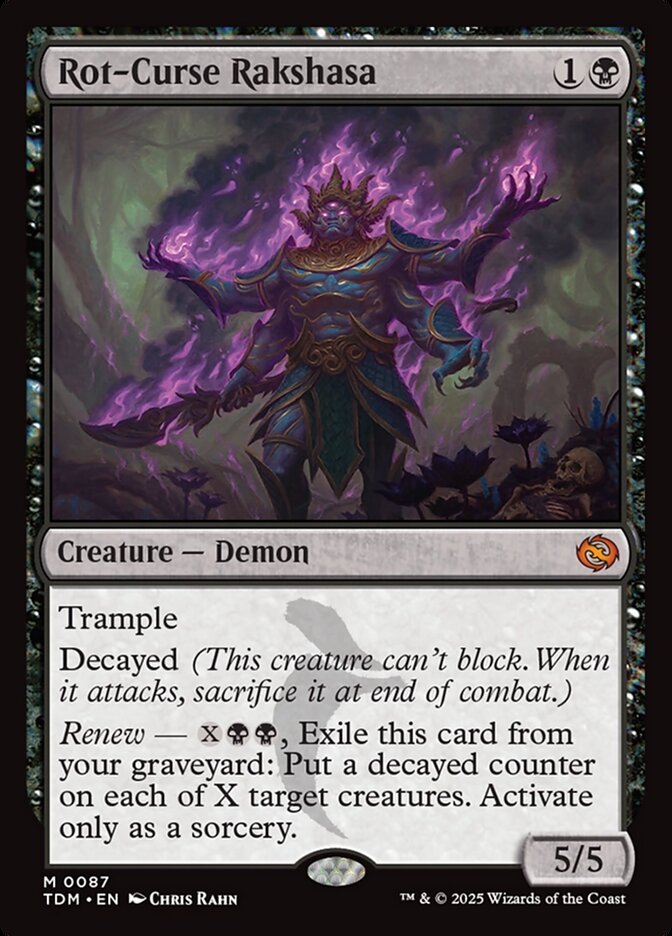 Rakshasa da Podridão Maldita / Rot-Curse Rakshasa - Magic: The Gathering - MoxLand