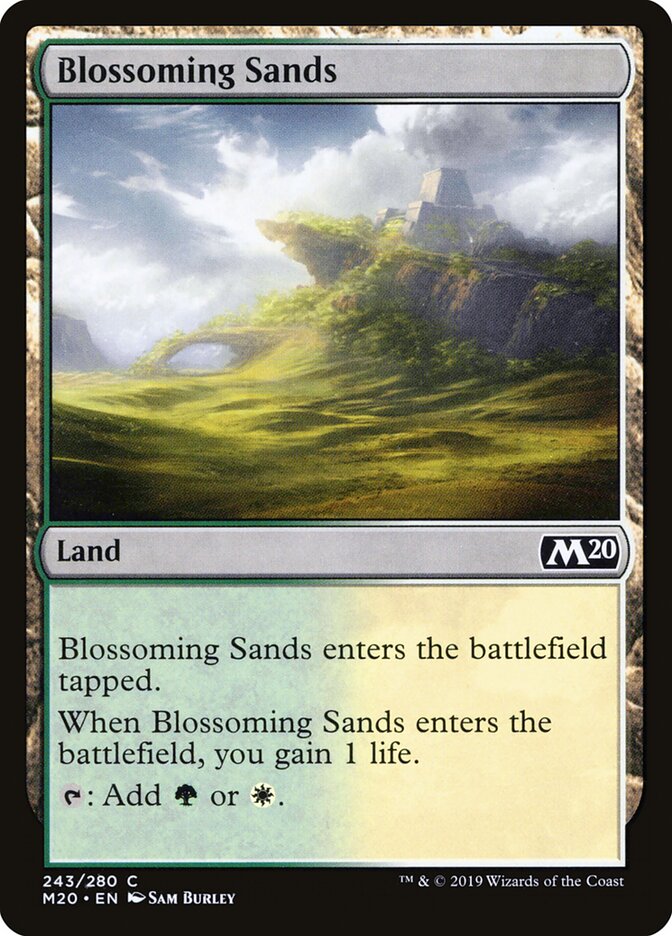 Areias Verdejantes / Blossoming Sands - Magic: The Gathering - MoxLand