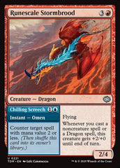 Tempesdrago da Runascama / Runescale Stormbrood - Magic: The Gathering - MoxLand