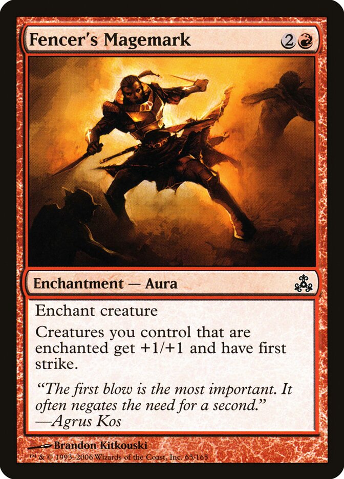Sinal Mágico do Esgrimista / Fencer's Magemark - Magic: The Gathering - MoxLand