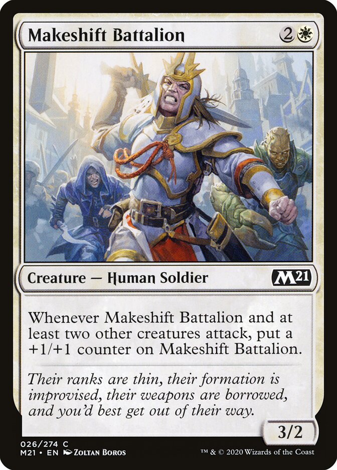 Batalhão Improvisado / Makeshift Battalion - Magic: The Gathering - MoxLand