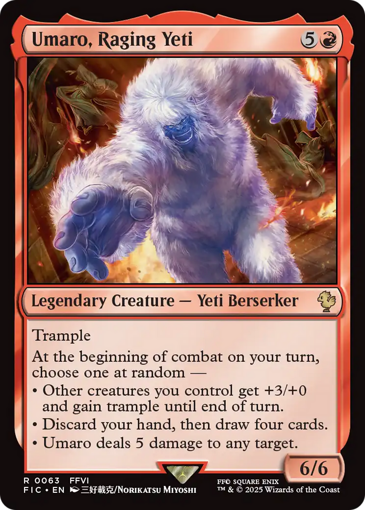 Umaro, Raging Yeti - Magic: The Gathering - MoxLand