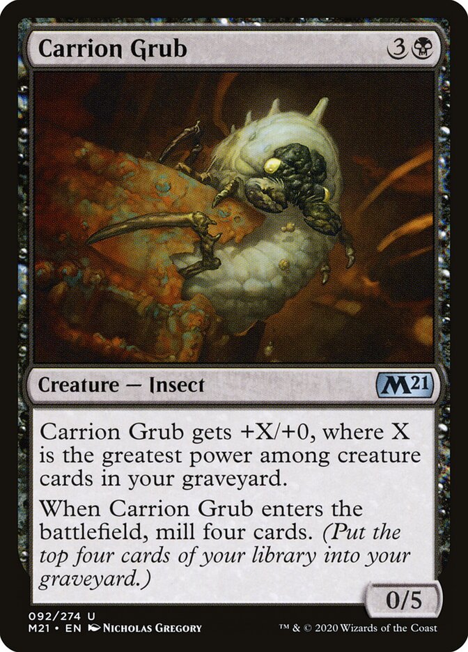 Larva Necrófaga / Carrion Grub - Magic: The Gathering - MoxLand