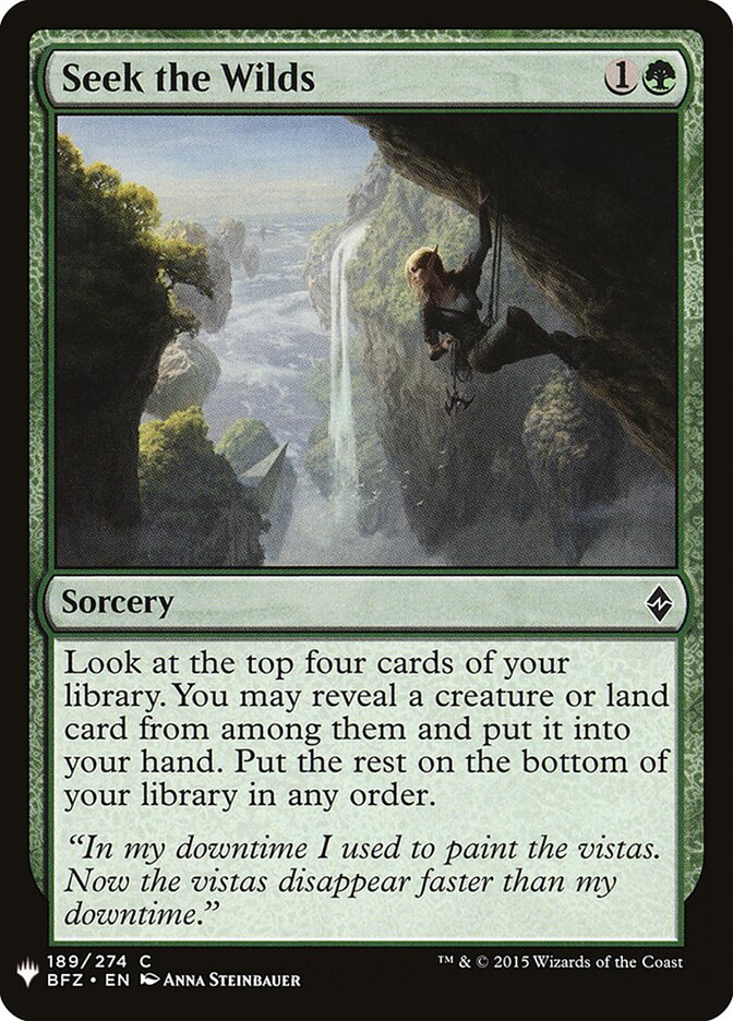 Buscar o Mundo Selvagem / Seek the Wilds - Magic: The Gathering - MoxLand