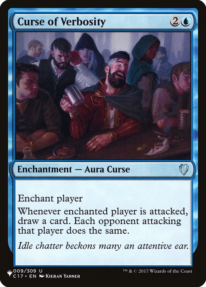 Maldição da Prolixidade / Curse of Verbosity - Magic: The Gathering - MoxLand