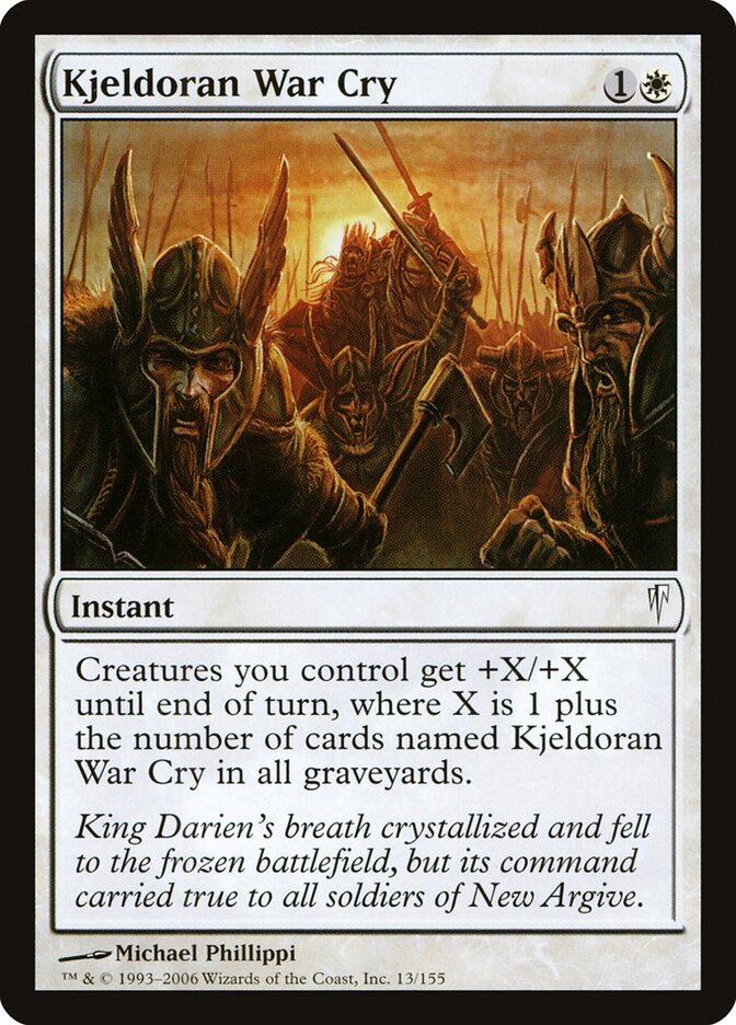 Grito de Guerra Kjeldorano / Kjeldoran War Cry - Magic: The Gathering - MoxLand