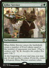 Atendimento de Matar / Killer Service - Magic: The Gathering - MoxLand